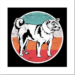 Vintage Retro Shiba Inu Posters and Art